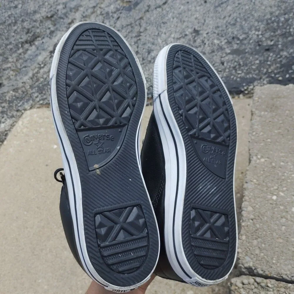 Converse W10.5 M8.5 Chuck Taylor All Star High Street Mid Leather 149426C Black